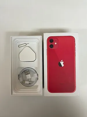 £19.99 • Buy Used Empty Box For Apple IPhone 11 64Gb Red Used Box Accessories No Phone