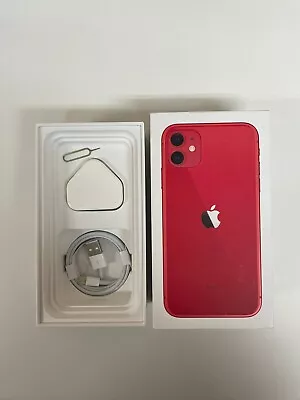 Used Empty Box For Apple IPhone 11 64Gb Red Used Box Accessories No Phone • £19.49