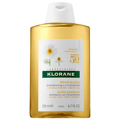 Klorane Shampoo With Chamomile For Blonde Radiance And Intensity 200ml  • £10.95