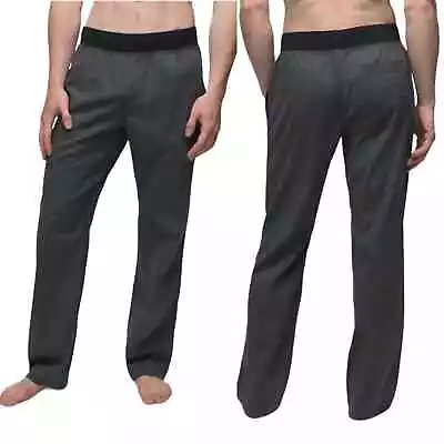 Prana Mens Pull On Pants Size XL Charcoal Gray Athleisure Yoga Lounge • $39