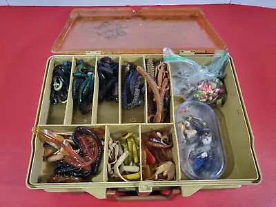 Vintage Dual Sided Plano Magnum 1122 Tackle Box Full Of Fishing Lures  • $25.46