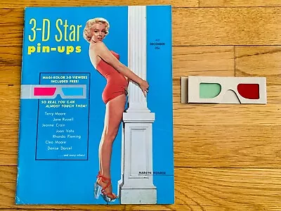 3-D Star Pin-Ups Magazine - Marilyn Monroe Cover - Includes Original Glasses • $299.99