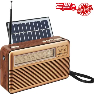 Retro Shortwave Radio Portable Am Fm Radio Battery Operated Vintage Radio With B • $29.28