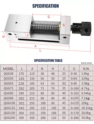 1.5-8inch Precision Toolmakers Vise Milling Grinding Machine Clamp Vise CNC Vise • $298.97