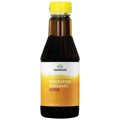 Swanson Certified Organic Blackstrap Molasses 16 Fl Oz Liquid • $18