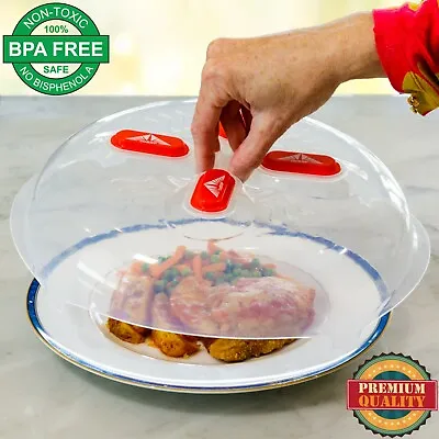 OzBSP Magnetic Microwave Plate Cover Splatter Guard With Steam Vents. 11.8 Inch • $9.99