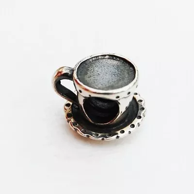 Authentic Pandora Sterling Silver Tea Cup Teacup Charm - 790361 • £20