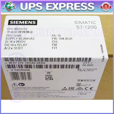 6ES7214-1BG40-0XB0 Siemens Brand-New In Box 1PC CPU Module Spot Goods #CG • $332.40