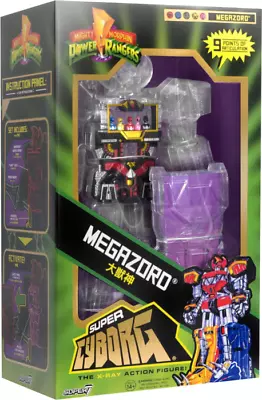 Super7 Mighty Morphin Power Rangers Super Cyborg - Megazord(Clear) Action Figure • $60