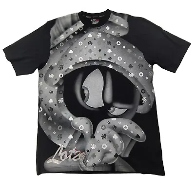 LOT 29 Marvin The Martian Shirt Mens XL Black Looney Tunes Large Print Crew Neck • $84.95