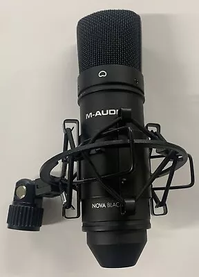 M-Audio Nova Black Condenser Microphone With Shock Mount. • $72.99