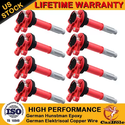 Set Of 8 High Performance Ignition Coil For Ford F-150 5.0L Mustang 5.0L UF622 • $106.68