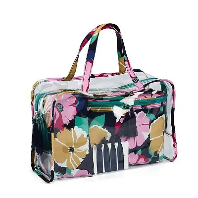 Modella Floral 4-Piece Travel Tote Cosmetic Bag Case • $21.99
