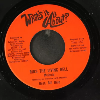 MELANIE / MYLON: Ring The Living Bell / Why You Been Gone So Long 7  Single • $25