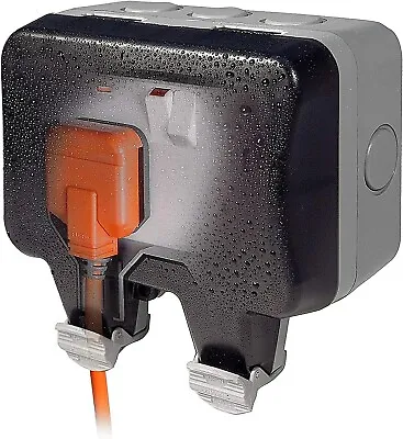 £14.85 • Buy BG Electrical WP22 IP66 13Amp Double Weatherproof Outdoor Switched Power Socket 