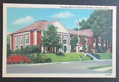 Campus Martius Historical Museum Marietta OH Unposted Linen Postcard • $2.25