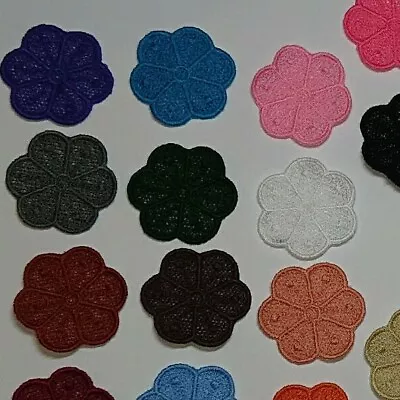 Iron-On Guipure Lace Flower Motif - AppliqueWedding Patch (34 - Colours) - P-4 • £2.99