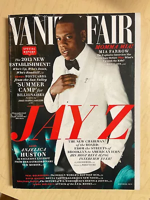 November 2013 Vanity Fair Magazine Jay Z Cover + Mia Farrow + Cobie Smulders • $2.99