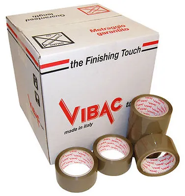 £25.99 • Buy Vibac 801 Brown Solvent Buff Packing Packaging Tape, 48mm X 66m, Choose Quantity
