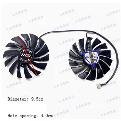 Graphics Card Fan For MSI GTX1080ti 1080 1070ti 1070 1060 RX580 570 ARMOR Parts • $23.10