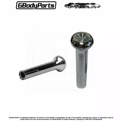 78-88 G-Body Upper Door Panel Lock Knob Chrome Smooth Style PAIR GM # 9813799  • $15.95