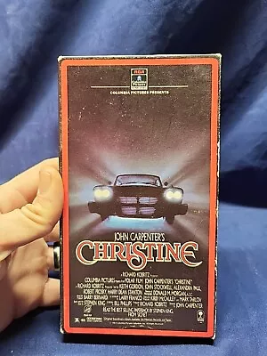 John Carpenter's CHRISTINE VHS 1984 Stephen King Original Side Load Box No UPC • $15.95