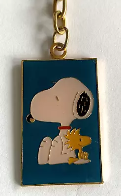 Vintage Snoopy Woodstock Key Chain 1965 United Feature Syndicate Rare Teal Green • $21.99
