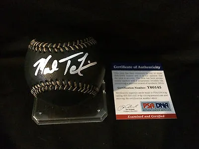 Mark Teixeira Signed Black Baseball New York Yankees Gold Glover PSA/DNA • $159.99