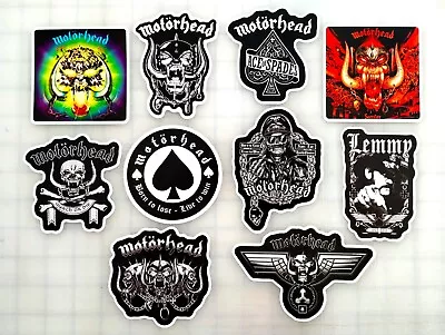 Motorhead Vinyl Sticker Lot (10 Stickers) Punk Heavy Metal Lemmy Kilmister Crust • $12.99