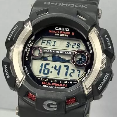 CASIO G-SHOCK GULFMAN GW-9110-1JF Tough Solar Radio Watch Used From JP • $108