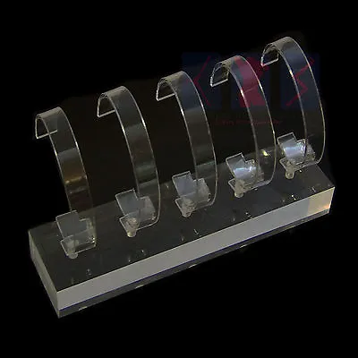 New Clear 5 Acrylic Watch Display Stand For Retail Display & Jewelry Organizer • £53.35