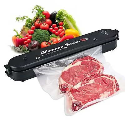 $27.98 • Buy Commercial Vacuum Sealer Machine Seal Meal Food Saver Automatic Sealing 15 Bags