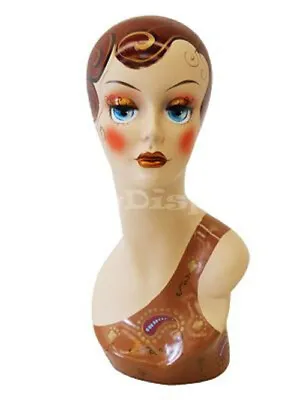 2PCS Female Mannequin Head Bust Wig Hat Jewelry Display #VF003 X2 • $95