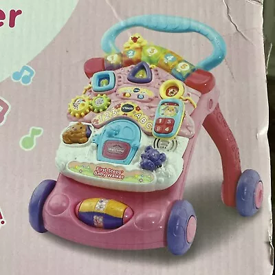 Vtech Baby First Steps Baby Walker Pink NEW • £19.64