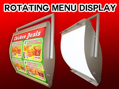 Rotating Menu Display/Menu Boxes/Menu Display/Signs And Signage/LED Menu • £195