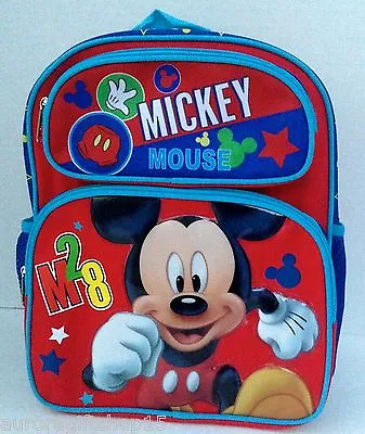 Disney *Mickey Mouse M28 12  Toddler Backpack-6469 • $19.99