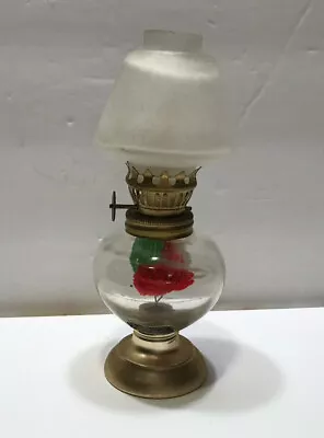 Vintage Unique Miniature Glass Oil Lamp-Norcrest-Japan • $11.99