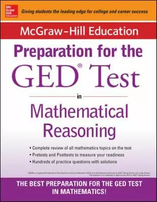 McGraw-Hill Education Strategies For The GED Test In Mathematical Reasoning • $5.64