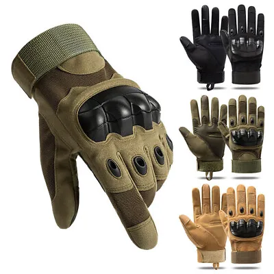 Tactical Impact Protection Full Finger Gloves Touchscreen Military Combat Duty • $14.99