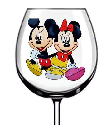 12x Mickey And Minnie Mouse Wine Glass Bottle Laptop Vinyl Sticker Decal A3961 • £3.99