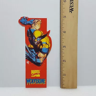 Vintage 1990s MCU Marvel Comics X-Men WOLVERINE Bookmark Book Bite • $13.95