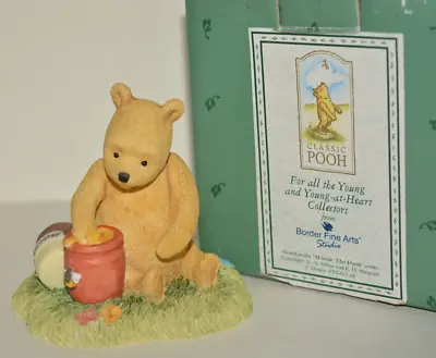 Border Fine Arts Classic Pooh - Pooh With With Hunny Honey Jar A0412 Boxed • $6.20