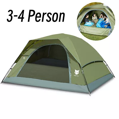 Waterproof Tent 1-2 Man Family Camping Festival Hiking Shelter +Portable Bag • £88.87