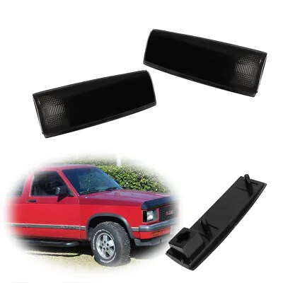 2X Smoked Lens Side Corner Marker Lights For Chevy S10 GMC Jimmy S15 Oldsmobile • $19.99