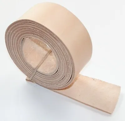 £7.95 • Buy 1.5MM THICK NATURAL VEG TAN LEATHER BELT BLANKS STRAPS  147cm - 58 INCH LONG 