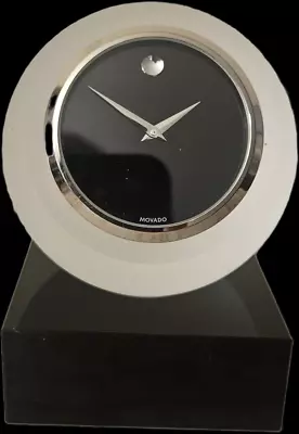 Movado Crystal Collection Movado White Crystal Clock  MCL-205M Rare Collectible  • $109.99