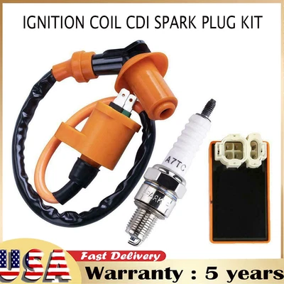 $10.99 • Buy Racing Ignition Coil Spark Plug CDI For Gy6 Scooter ATV TaoTao 50cc 125cc 150cc