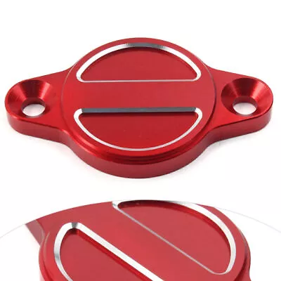 Red Engine Oil Filter Cover Cap Guard For DUCATI Monster 1100 1200 Multistrada • $14.12