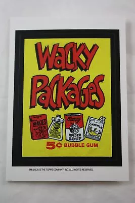 Wacky Packages Old School 4 5c Bubble Gum Red On Yellow Sticker • $1.74