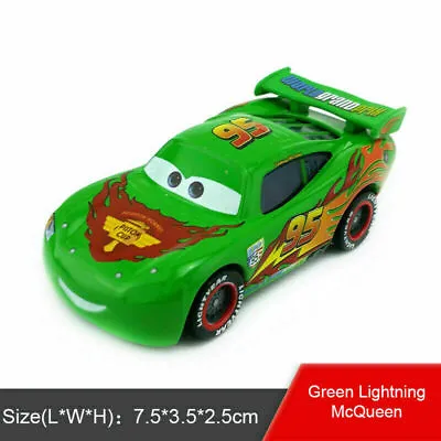 Mattel Disney Pixar Green Lighting Mcqueen 1:55 Metal Diecast Toys Car New Loose • £6.99